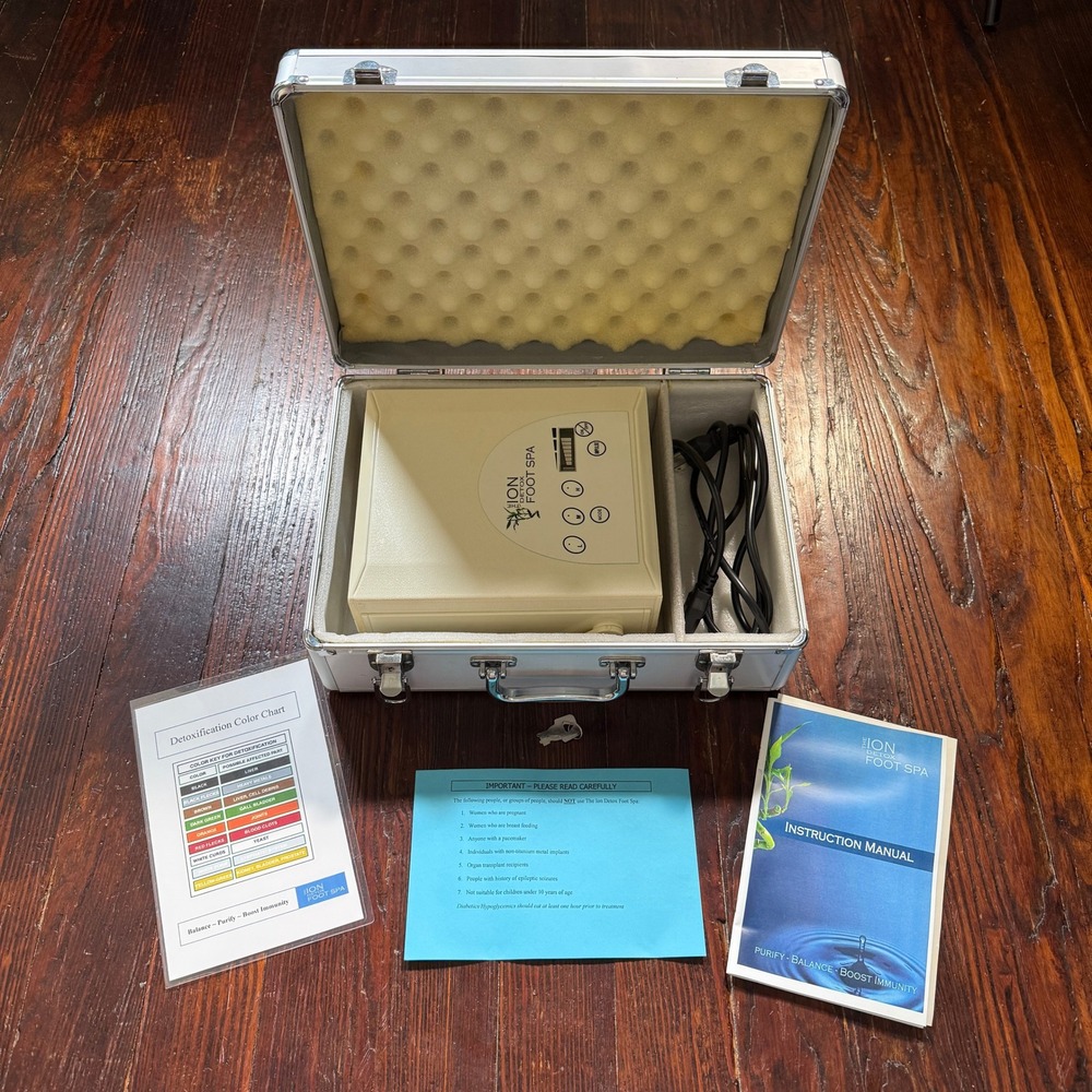 Ion Detox Foot Spa Ionic Machine Digital Wellness System Case